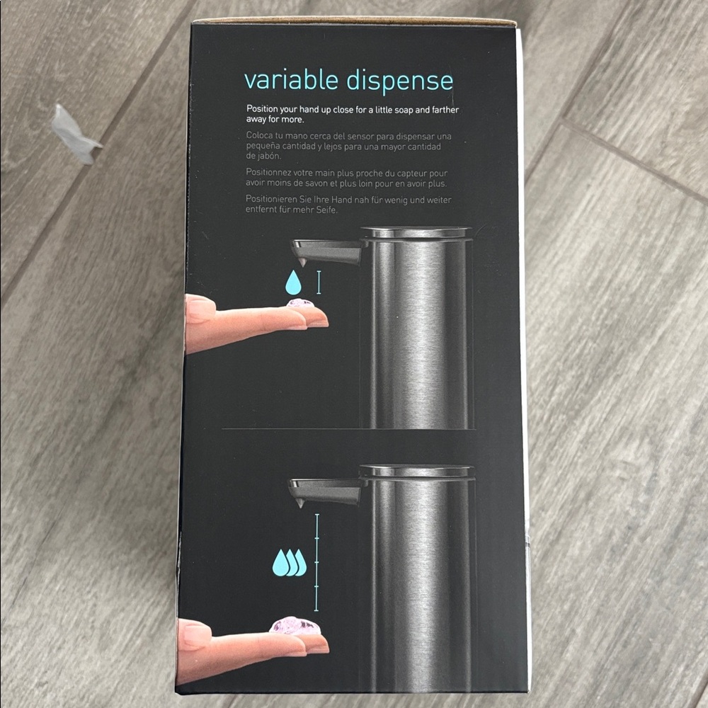 Simplehuman Silver Sensor Pump Dispenser - Picture 2 of 3
